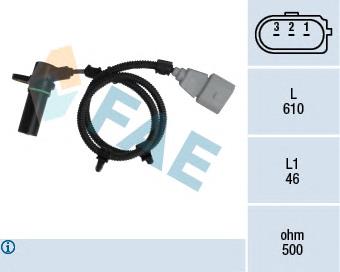 79115 FAE Sensor de posição (de revoluções) de cambota