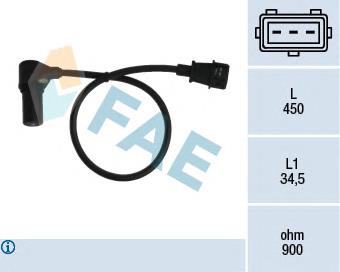 Sensor de posição (de revoluções) de cambota 6238395 General Motors