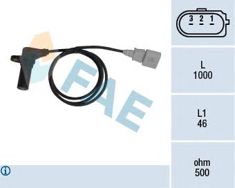 Sensor de posição (de revoluções) de cambota VALEO 366446