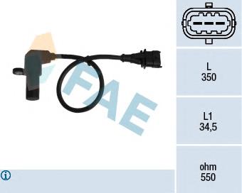 79069 FAE Sensor de posição (de revoluções) de cambota