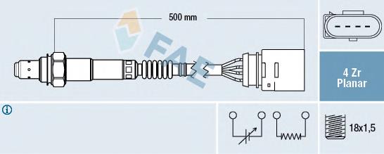 030906262Q VAG Sonda lambda, sensor de oxigênio até o catalisador