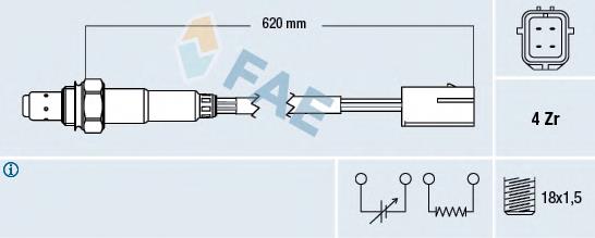 Sonda lambda, sensor de oxigênio 6PA358221081 HELLA