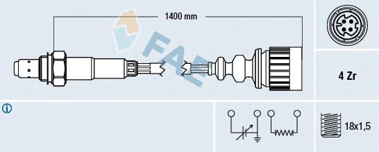 Sonda lambda, sensor de oxigênio 11781735710 BMW