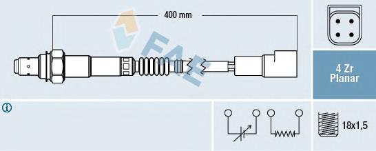 Sonda lambda, sensor de oxigênio Ford 1108795