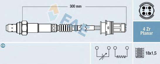 Compre 0389 NGK Sonda lambda, sensor de oxigênio