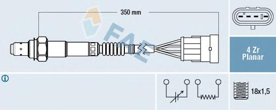 Sonda lambda, sensor de oxigênio SKF VKRA310015