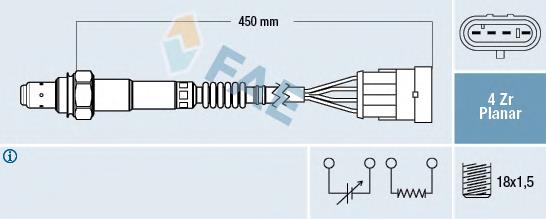 Compre 108242 Facet Sonda lambda, sensor de oxigênio