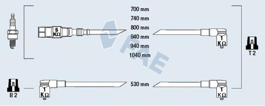 Fios de alta voltagem, kit VAG N90768006 preço, a partir de 95,39 USD