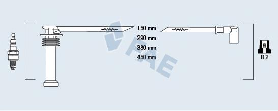 85125 FAE Fios de alta voltagem, kit