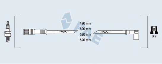 85130 FAE Fios de alta voltagem, kit