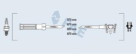 85110 FAE Fios de alta voltagem, kit