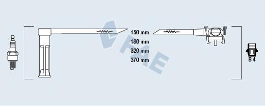 85111 FAE Fios de alta voltagem, kit