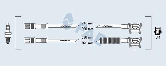 85112 FAE Fios de alta voltagem, kit
