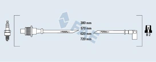 85010 FAE Fios de alta voltagem, kit