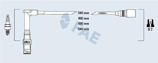 Compre ENT910184 Engitech Fios de alta voltagem, kit