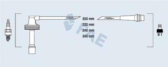 85485 FAE Fios de alta voltagem, kit