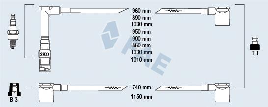 Compre CLS219 Champion Fios de alta voltagem, kit