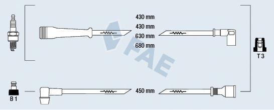 Compre 346605 VALEO Fios de alta voltagem, kit