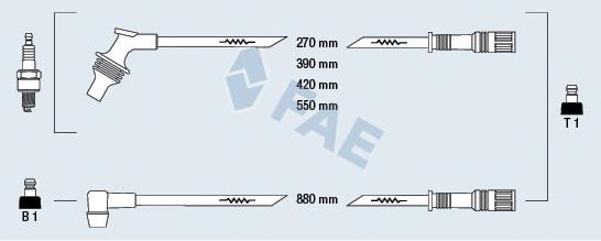 Fios de alta voltagem, kit 346408 VALEO