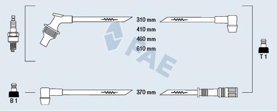 85210 FAE Fios de alta voltagem, kit