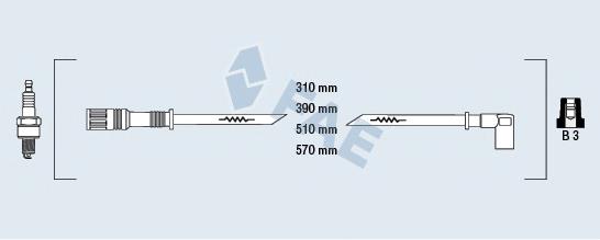 85280 FAE Fios de alta voltagem, kit