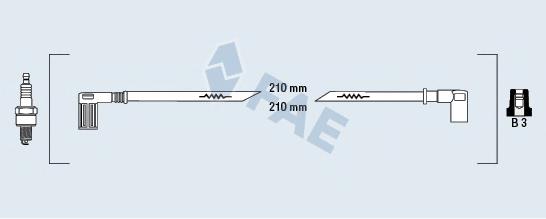 85290 FAE Fios de alta voltagem, kit