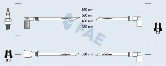 85271 FAE Fios de alta voltagem, kit