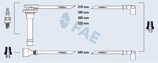 Compre 530128 Maxgear Fios de alta voltagem, kit