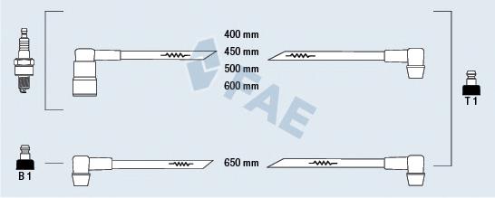 83190 FAE Fios de alta voltagem, kit