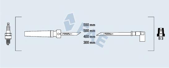 83564 FAE Fios de alta voltagem, kit
