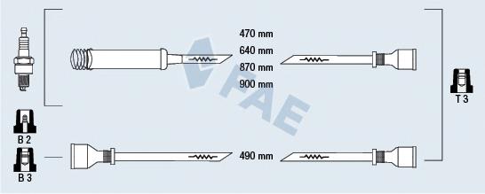Compre 817 NGK Fios de alta voltagem, kit