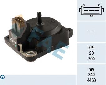 Sensor de pressão no coletor de admissão, MAP 291007 EFI