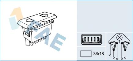 86297 3RG Unidade de botões dianteira esquerda de controlo de elevador de vidro