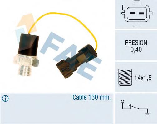 12650 FAE Sensor de pressão de óleo
