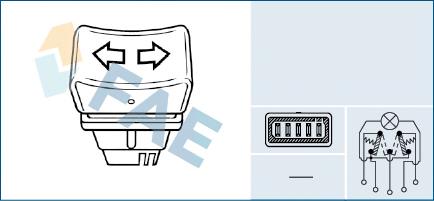 61240 FAE Unidade de botões dianteira esquerda de controlo de elevador de vidro