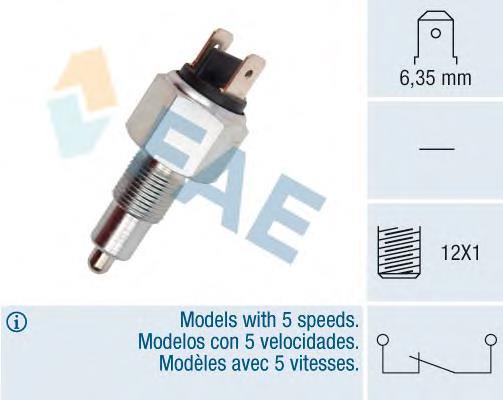 Compre 225722 Peugeot/Citroen Sensor de ativação das luzes de marcha à ré