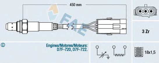 Sonda lambda, sensor de oxigênio FAE 77114 preço, a partir de 61,19 USD