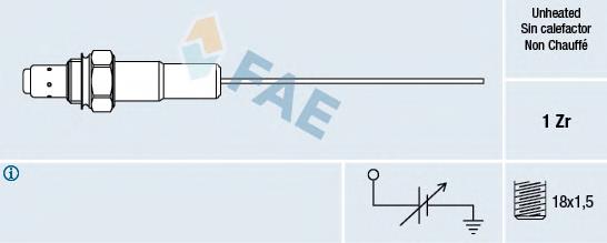 Sonda lambda, sensor de oxigênio Toyota 25105107