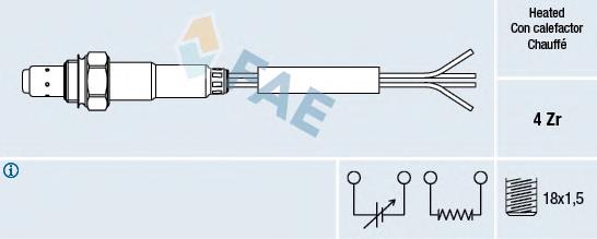 Sonda lambda, sensor de oxigênio 0258005081 VAG