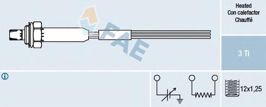 77010 FAE Sonda lambda, sensor de oxigênio até o catalisador
