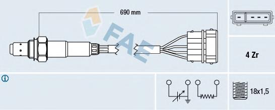 Compre 283 NGK Sonda lambda, sensor de oxigênio até o catalisador