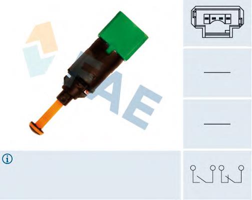 Sensor de ativação do sinal de parada Peugeot/Citroen 1606480480