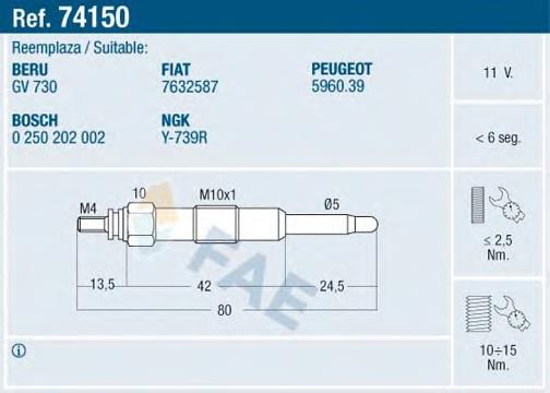 Vela de incandescência NGK 6639 preço, a partir de 18,80 USD