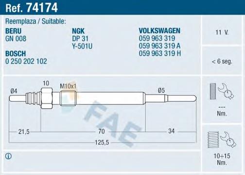 Vela de incandescência Ridex 243G0022 preço, a partir de 9,75 USD