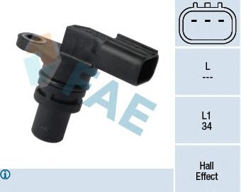 Sensor de posição (de revoluções) de cambota 1801925 Ford
