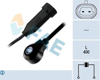Sensor de detonação 10456240 Opel
