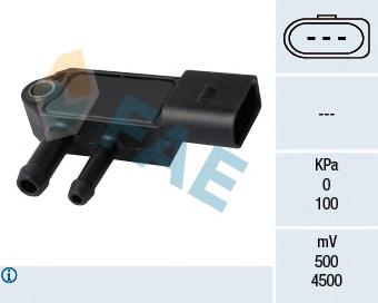 2E0131552F VAG Sensor de pressão dos gases de escape