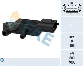 227701454R Renault (RVI) Sensor de pressão dos gases de escape