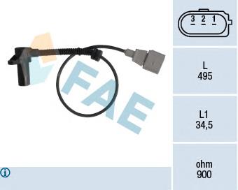 79311 FAE Sensor de posição (de revoluções) de cambota