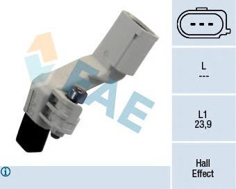 Sensor de posição (de revoluções) de cambota 366428 VALEO